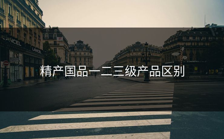 精产国品一二三级产品区别