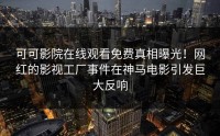 可可影院在线观看免费真相曝光！网红的影视工厂事件在神马电影引发巨大反响
